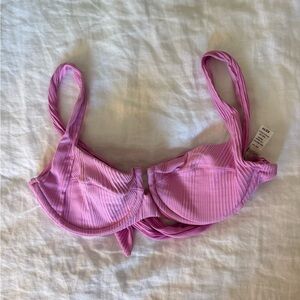 L*Space pink bikini top